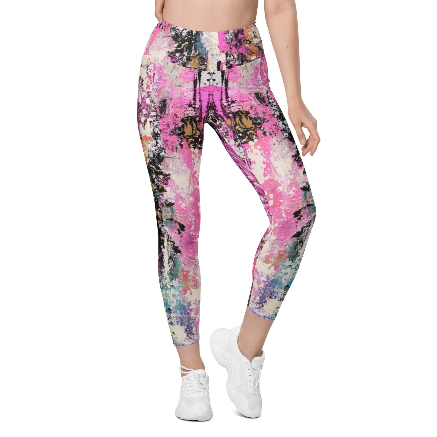 Leggings with pockets - "Sweet Dreams 3"