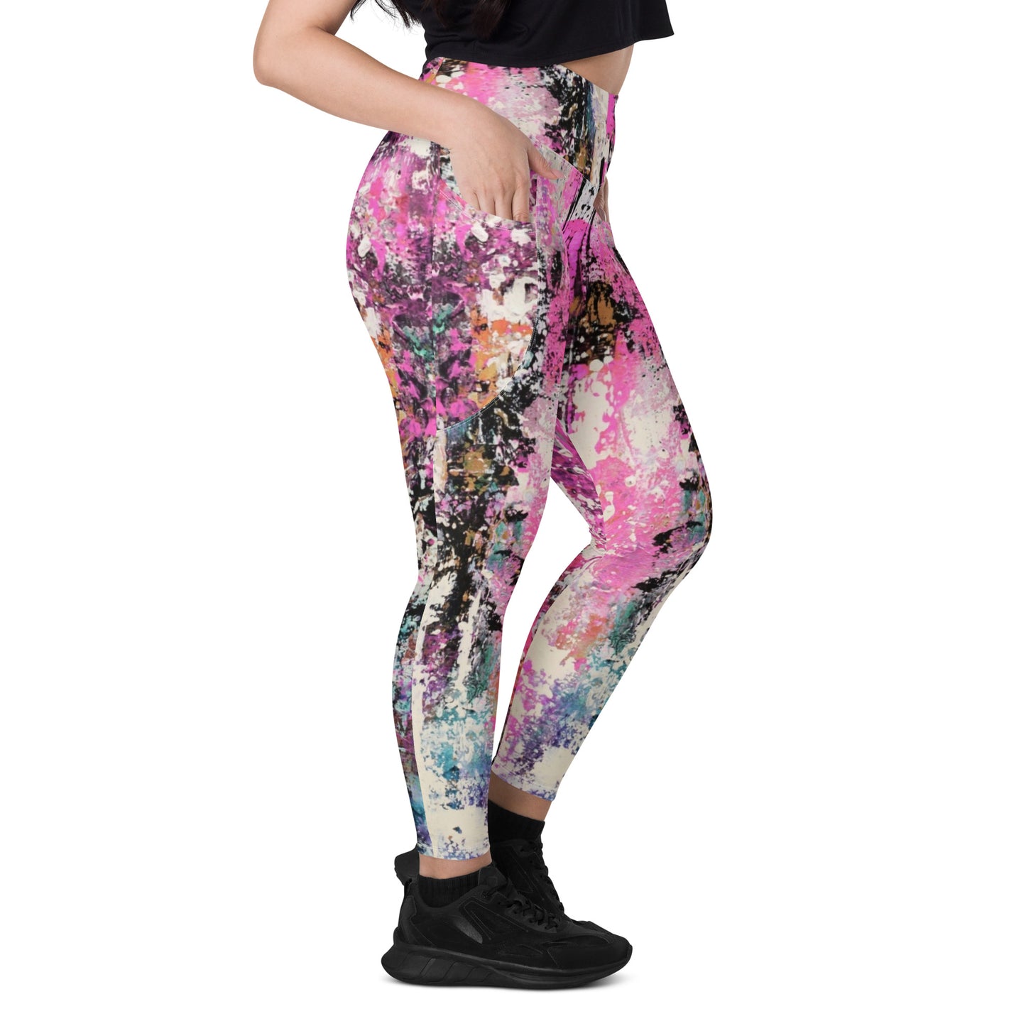 Leggings with pockets - "Sweet Dreams 3"