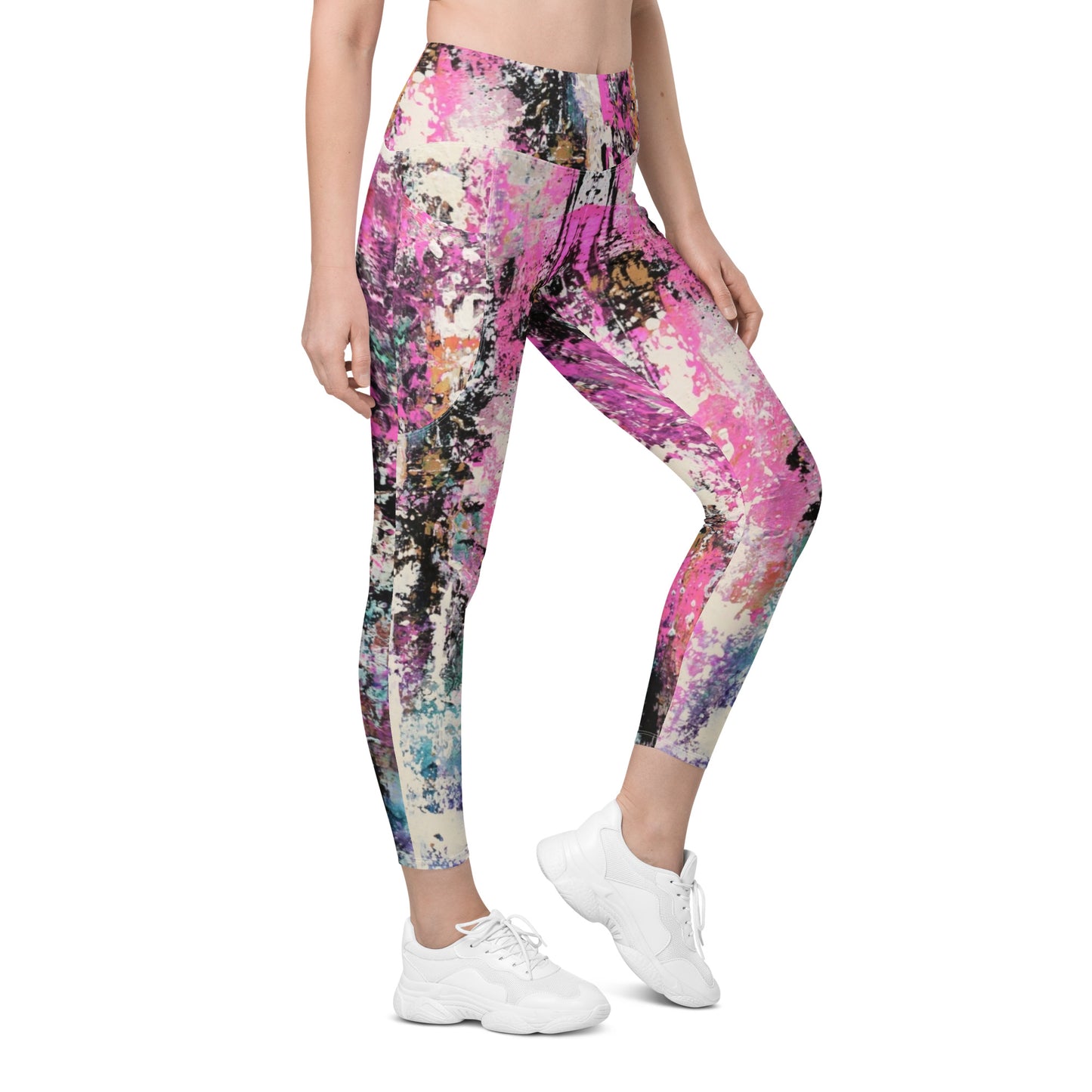 Leggings with pockets - "Sweet Dreams 3"